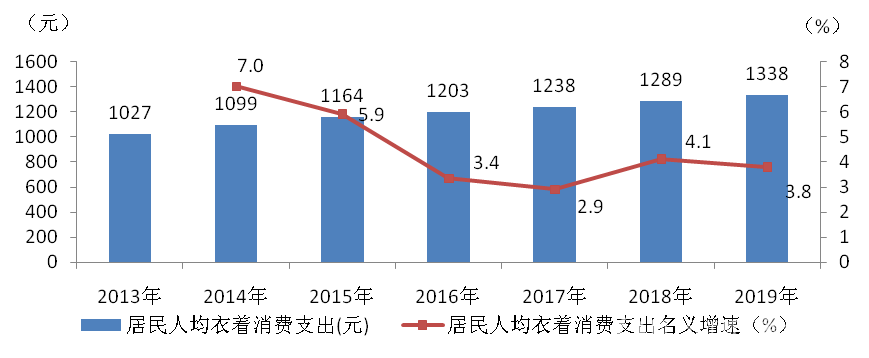 2019-2020年中國服裝消費市場發展報告